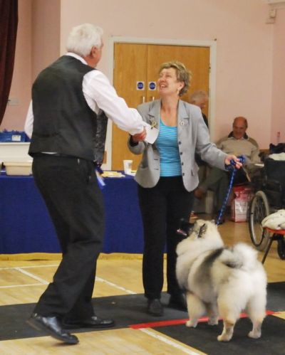 Toby winning BPIS at six months